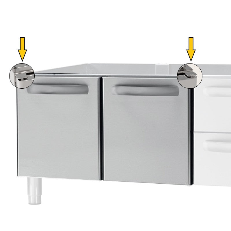 Porte (droite ou gauche) pour placard - 619009 - Tecnoinox