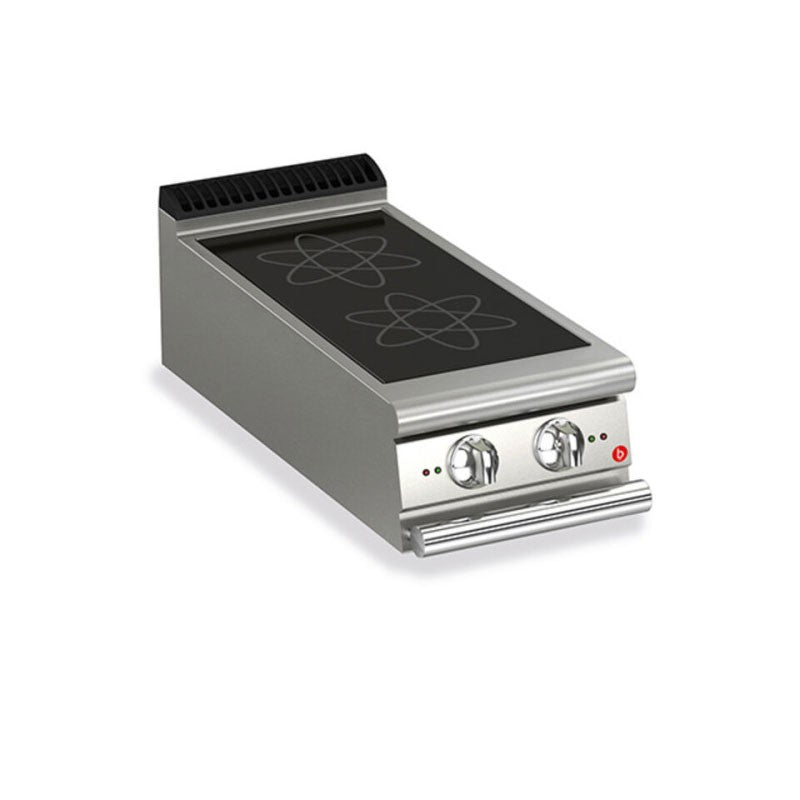 Top plaque à induction - 2 zones de chauffe - Larg. 400 mm - Gamme QUEEN 700 - Baron
