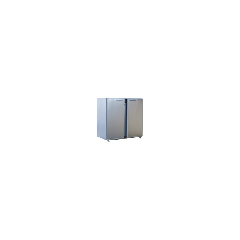 Arrière-bar Inox - Série CLASSIC - Sans groupe - 2 petites portes pleines - 223 litres - Unifrigor