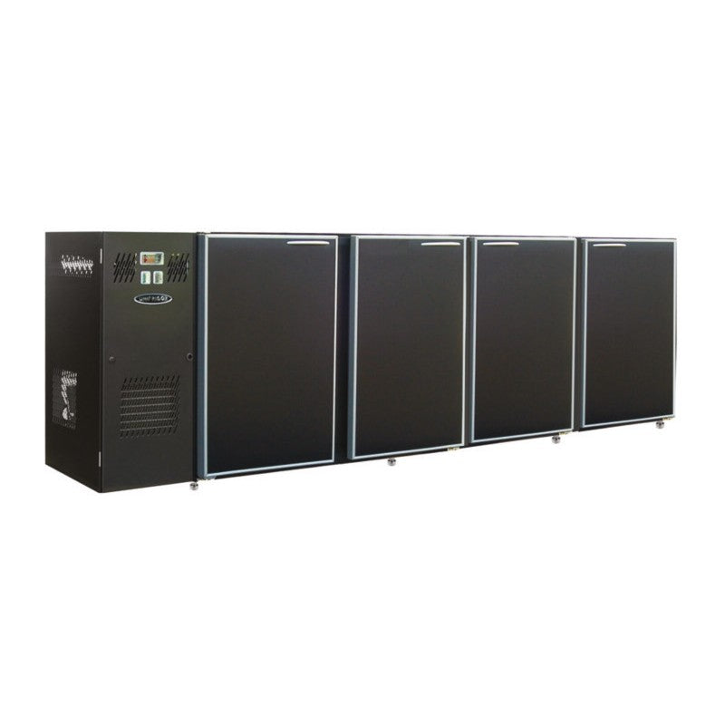 Arrière-bar Skinplate - Série CLASSIC - Groupe logé - 4 larges portes pleines - 967 litres - Unifrigor