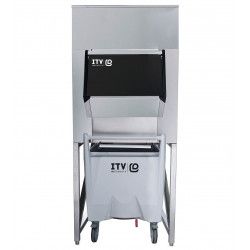 Bac de stockage de glace avec chariot ITV SCS300 412 kg