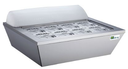 Présentoir négatif à crèmes glacées RTD-77L-2 77 L hauteur 358 mm