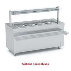 Meuble bain-marie à eau SIBMA-80 - Self enfant - 2x GN1/1
