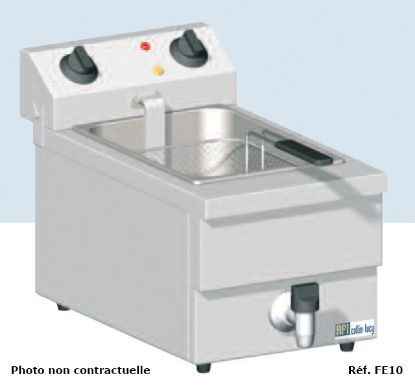 Friteuse de table électrique 2 x 10 L avec vidange FE102