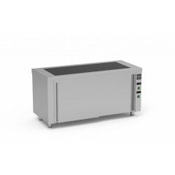 Meuble vitrocéramique avec réserve chaude SVTR-120 - 3x GN1/1