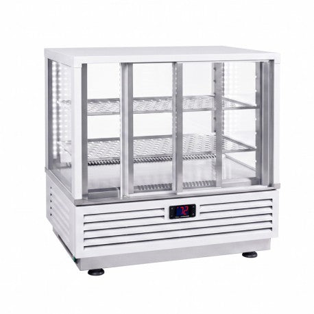 Vitrine chauffante de comptoir - 60 L - Blanche - VC600B