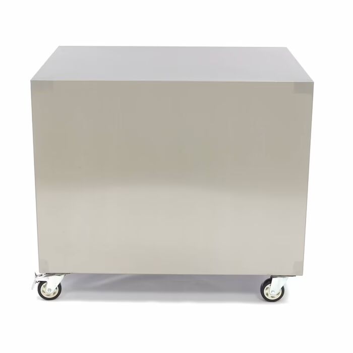 Table de machine en acier inoxydable - 60 x 80 cm - capacité de charge de 120 kg - sur roues
