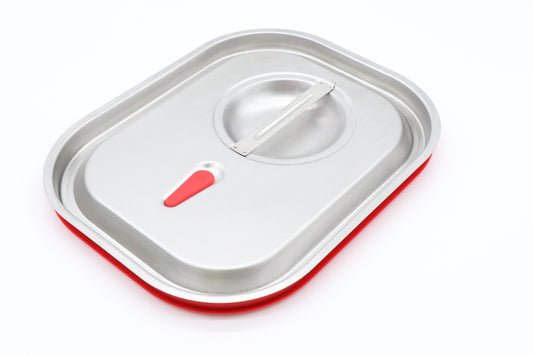 Couvercle gastronorm - 1/2 GN - acier inoxydable - soudure étanche à l'air