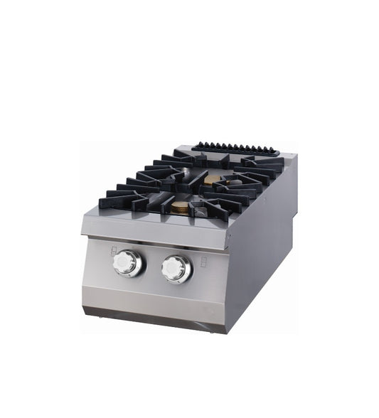 Cuisinière gaz 2 brûleurs - gamme 900 (prof. 90 cm)
