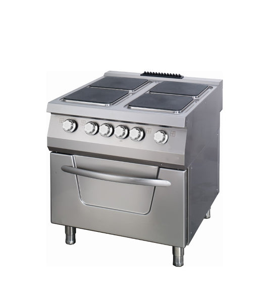 Cuisinière - 4 brûleurs - avec four - gamme 900 (prof. 90 cm) - électrique