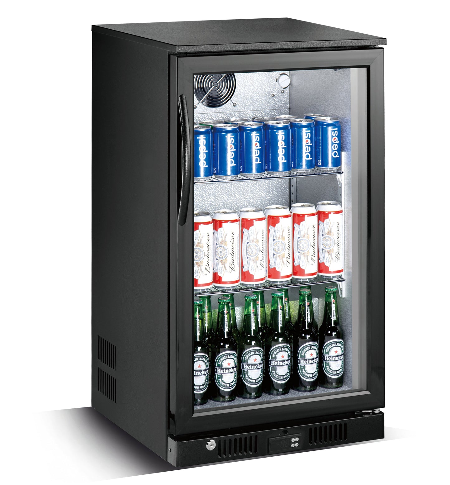 Arrière Bar Noir -1 porte battante 600 x 500 x 900 mm - Skyrainbow TSC1E90B