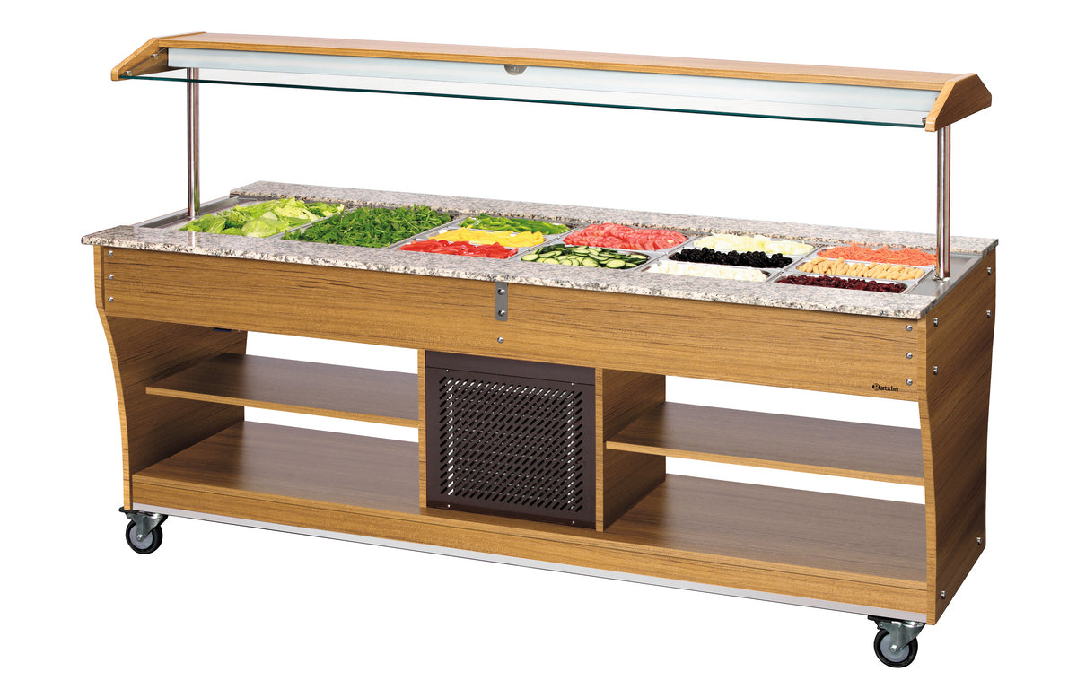 Chariot buffet, froid, 6x 1/1 GN