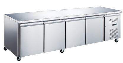 Table réfrigérée positive - 553 L - 223 cm - 4 portes — vue 3