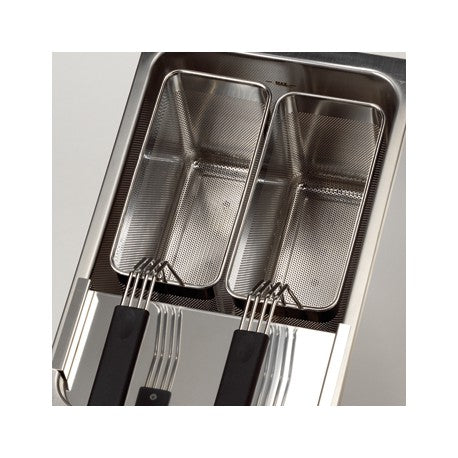Valentine - 2 Paniers inox perforés pour cuiseurs à pâtes
