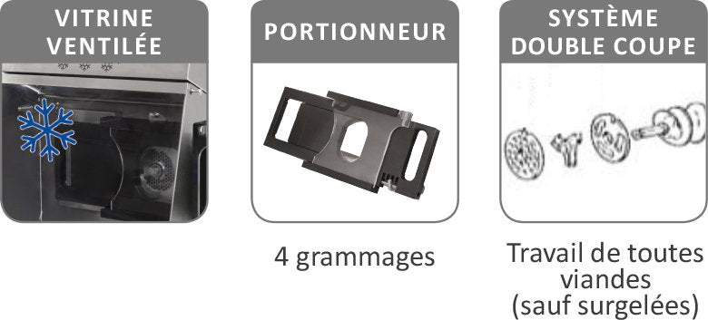 Hachoir réfrigéré HVRI - vue produit