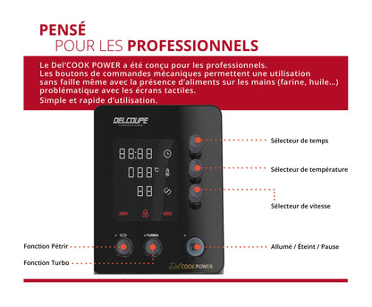 DELCOOK POWER - panneau de commandes