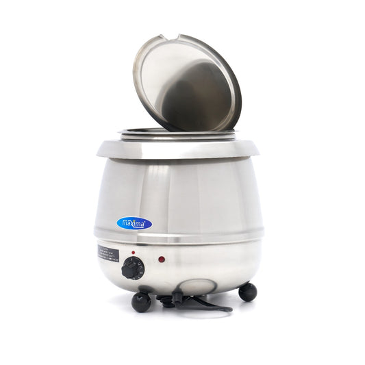 Marmite à soupe professionnelle Maxima – 10 L – pot intérieur amovible – acier inoxydable
