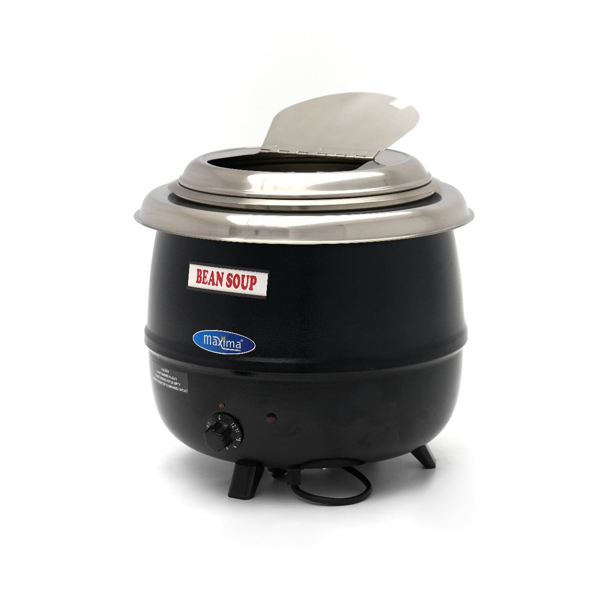 Marmite à soupe professionnelle Maxima – 13 L – pot intérieur amovible – avec couvercle & encoche pour louche