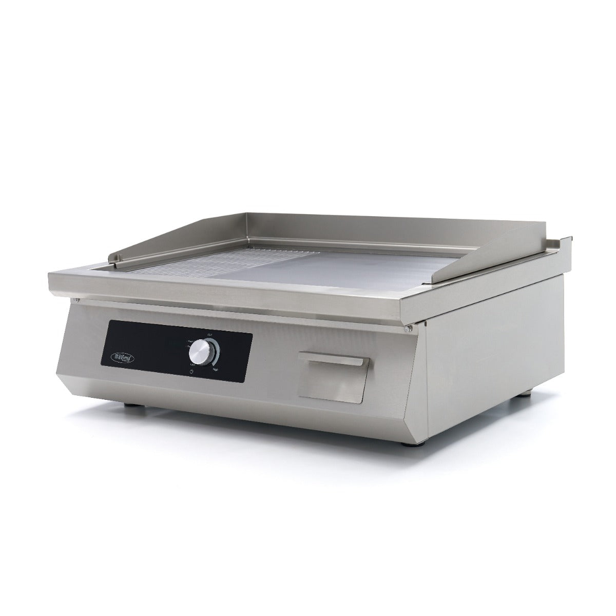 Plancha à induction 700 - lisse et rainurée - 5 000 W - double