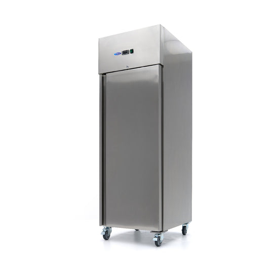 Armoire positive 600 L 2/1 GN acier inoxydable sur roulettes
