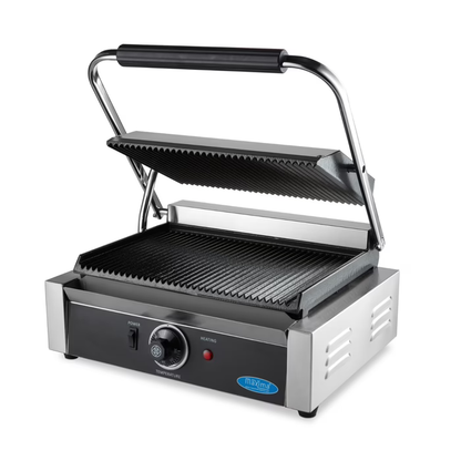 Grill Contact Professionnel - Plaque Simple Rainurée - 335 mm