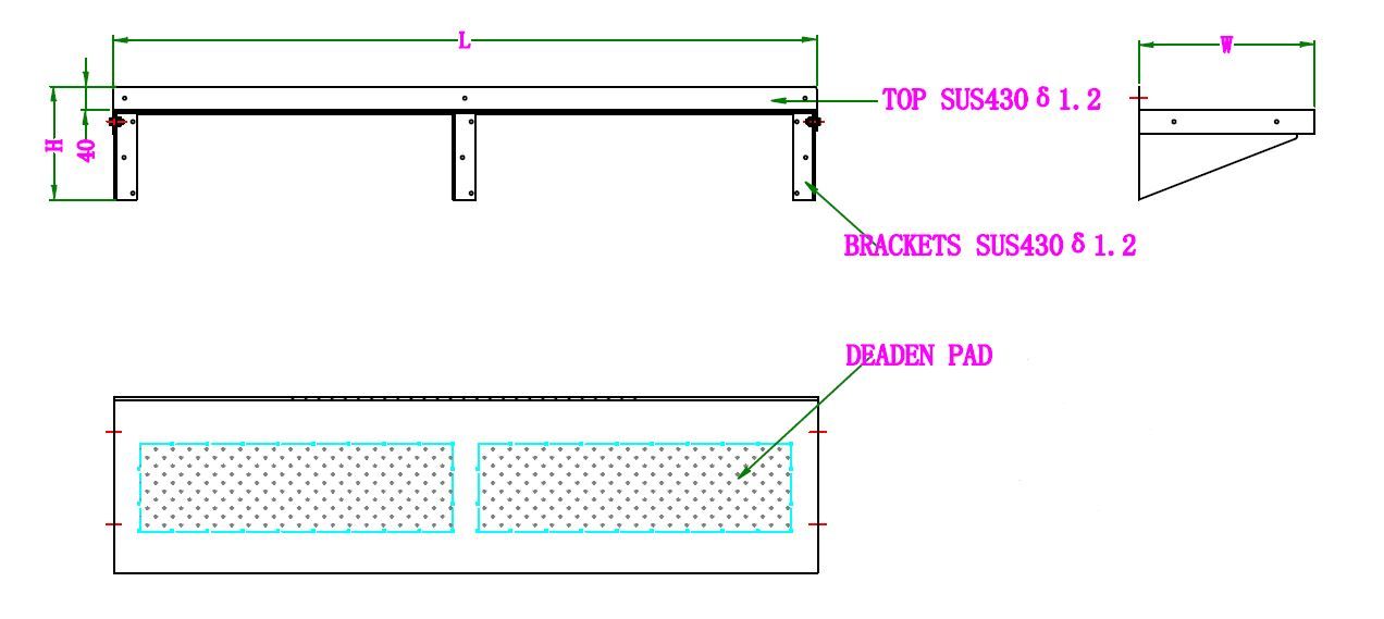 300 Étagère Murales En Inox 1400 Incl. Consoles L1400 - Combisteel 7490.0160