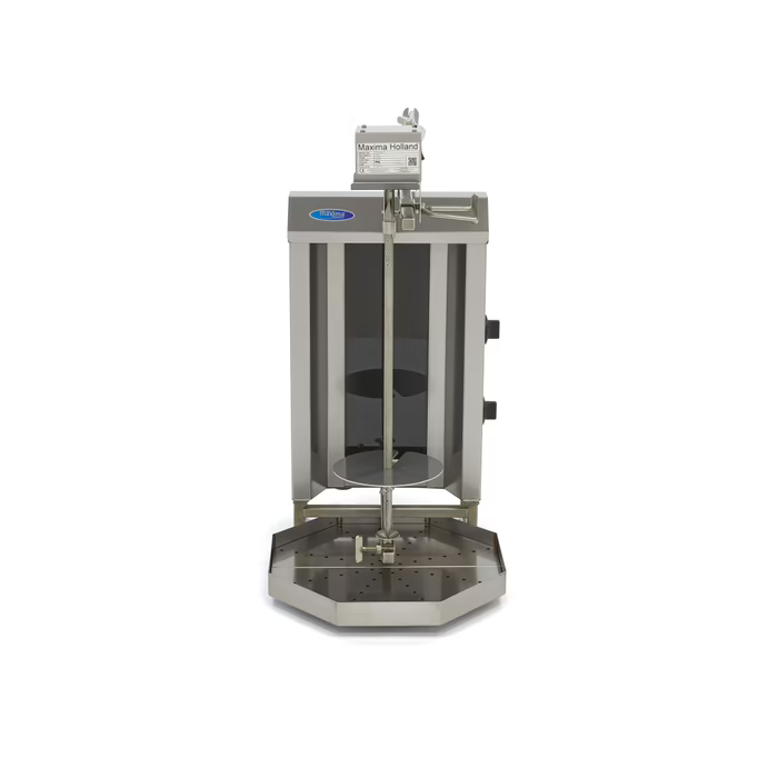 Gril à Kebab Électrique - 2 Brûleurs - 20 kg