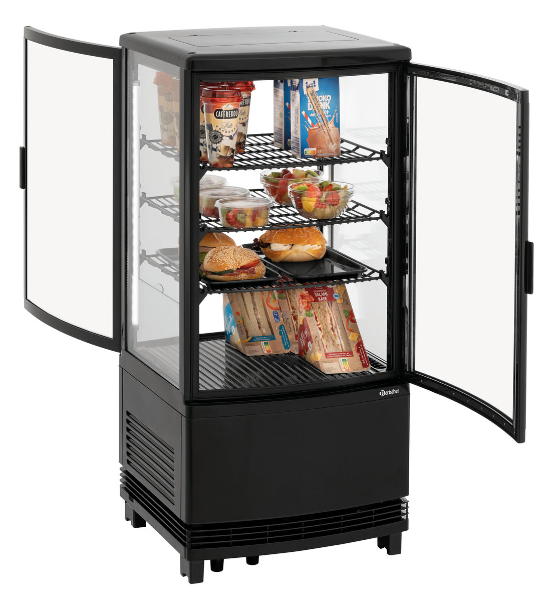 Mini vitrine réfrigérée 75L2T noir