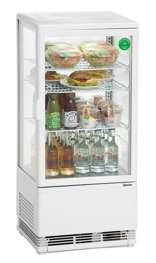 Mini vitrine réfrigérée 78 L, blanche