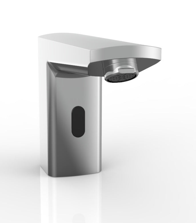 Robinet électronique infrarouge inox bec compact