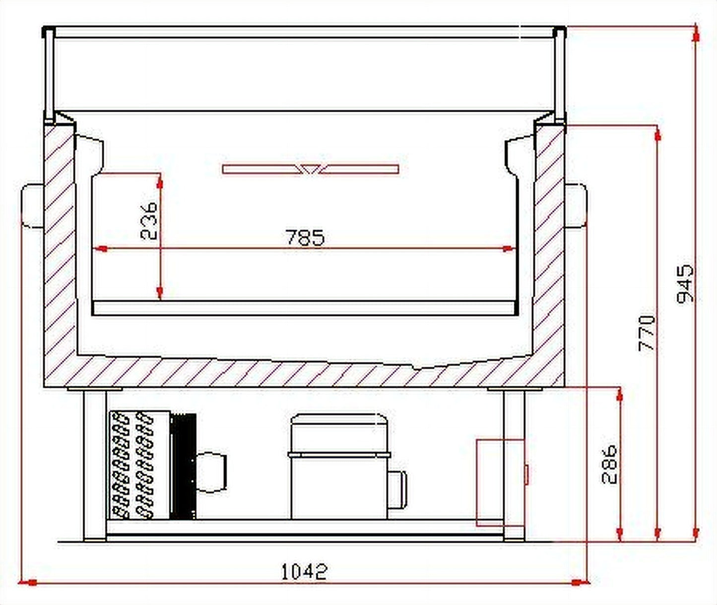 Îlot De Refroidisseem/Congelation Commutable 1.5