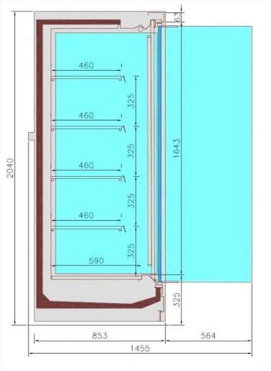 Chambre Froide Murale Jax 3.9 - Remote *Transport Sur Demande*