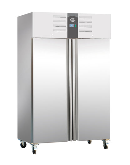 Armoire Réfrigérée Inox 2 Portes 1200L Statique GN 2/1 – Réfrigérateur, +2/+8 °C