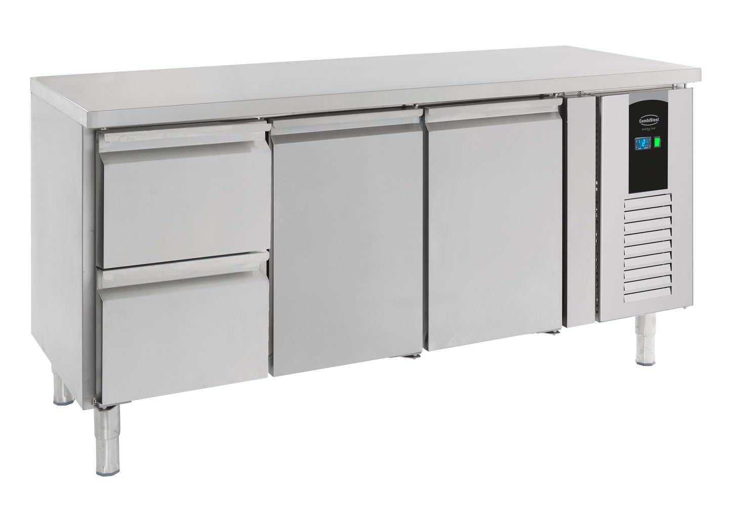 Table Réfrigérée Inox 2 Portes 2 Tiroirs L1795 Energy Line – Réfrigérateur, +2/+8 °C