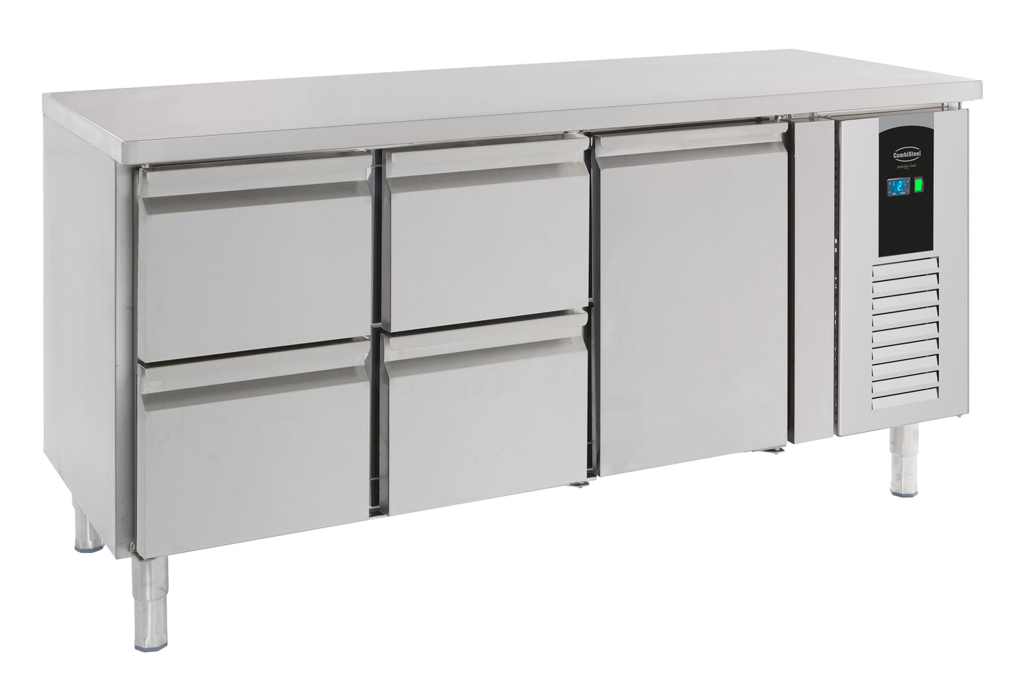 Table Réfrigérée Inox 1 Porte 4 Tiroirs L1795 Energy Line – Réfrigérateur, +2/+8 °C