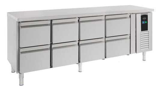 Table Réfrigérée Inox 8 Tiroirs L2230 Energy Line – Réfrigérateur, +2/+8 °C