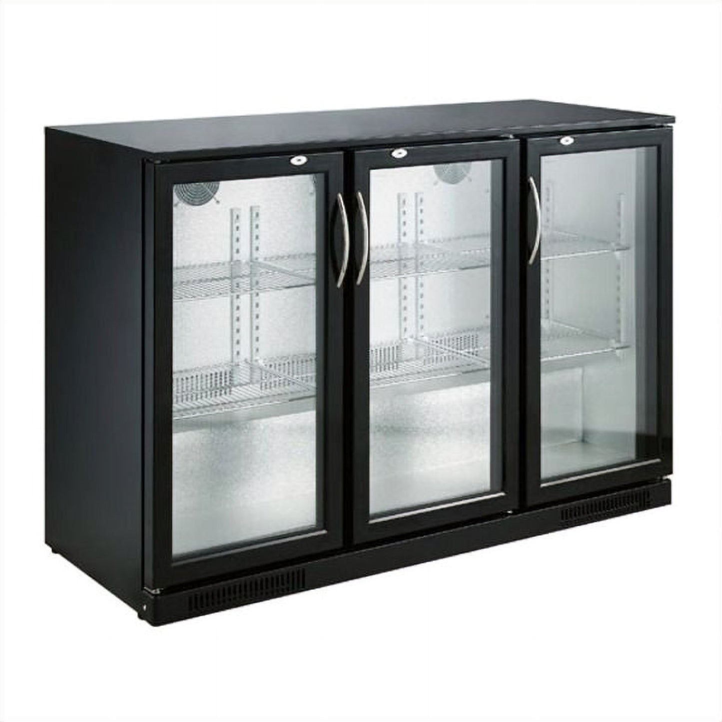 Arrière Bar Réfrigérée Noir 3 Portes L1335