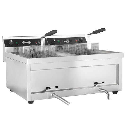 Friteuse Posable Électrique 2X12L 2X9Kw