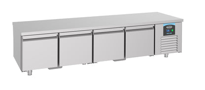 Table Réfrigérée Inox 304 4 Portes L2200 Hauteur 600 – Réfrigérateur, -2/+8 °C