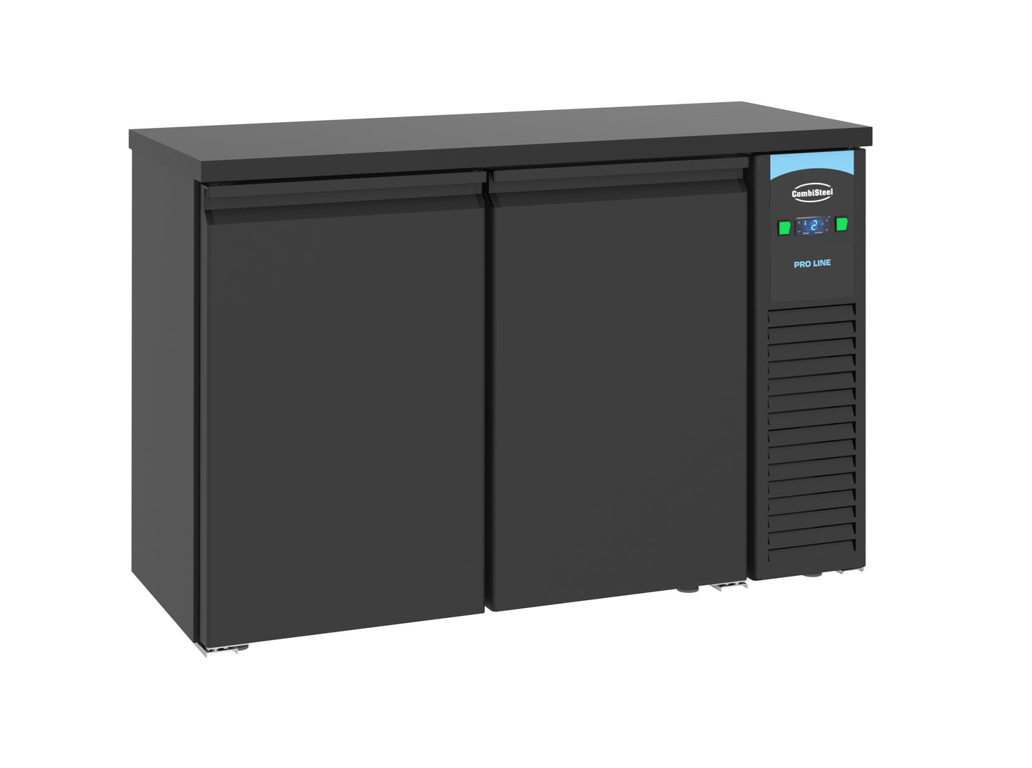 Arrière Bar Réfrigérée Noir 2 Portes L1380