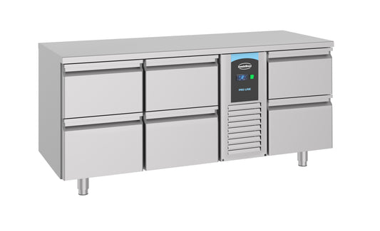 Table Réfrigérée Inox 6 Tiroirs 1785 Monobloc Energy Line – Réfrigérateur, -2/+8 °C