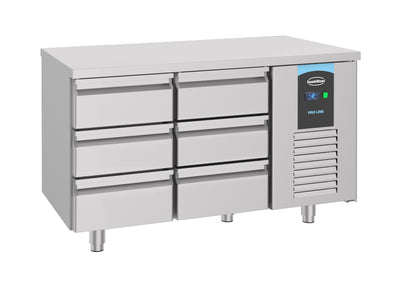 Table Réfrigérée Inox 6 Tiroirs 1400 Energy Line – Réfrigérateur, -2/+8 °C