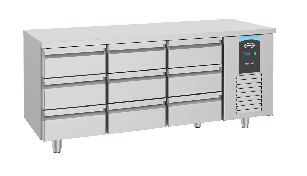 Table Réfrigérée Inox 9 Tiroirs 1865 Energy Line – Réfrigérateur, -2/+8 °C