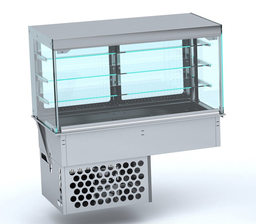 Drop-in Vitrine Cubique Réfrigérée Fermé 4/1