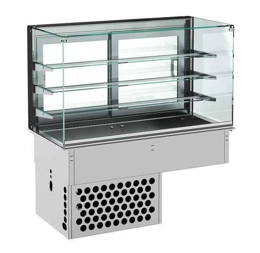 Drop-in Vitrine Cubique Réfrigérée Fermé 5/1