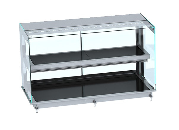 Drop-in Vitrine Cubique Chauffante noir 4/1