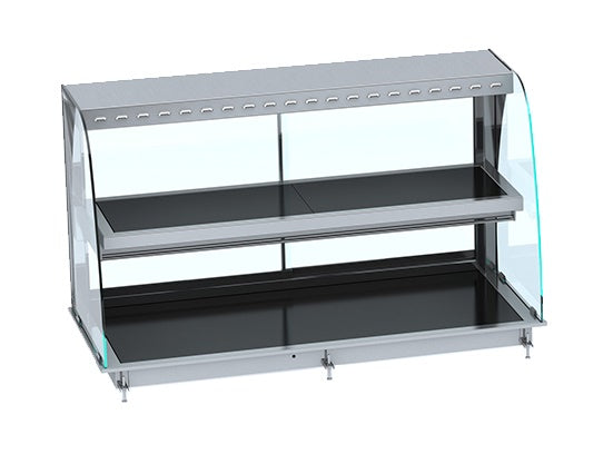 Drop-in Vitrine Courbee Chauffante noir 4/1