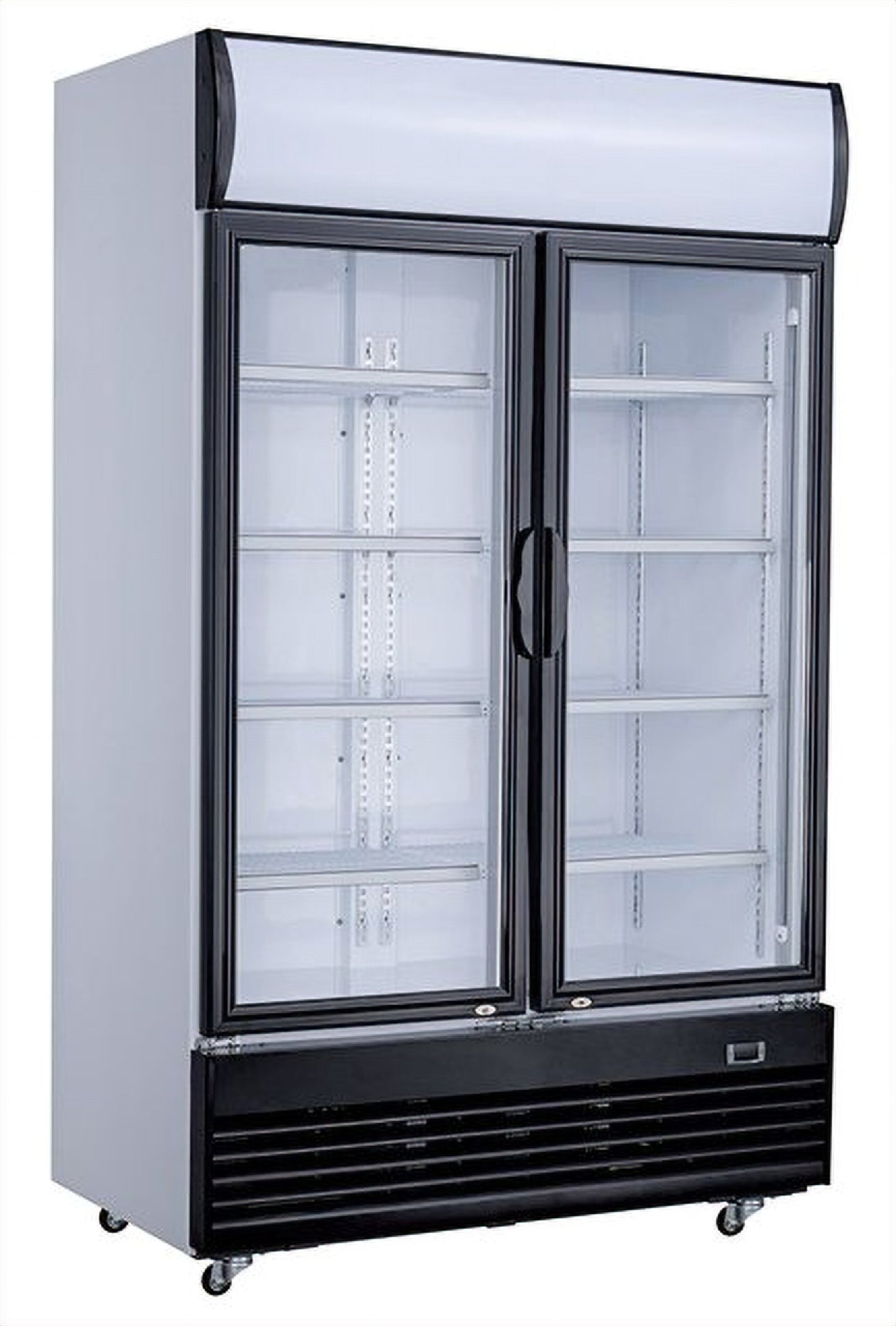 Armoire Réfrigérée Vitrée 2 Portes 1000L – Réfrigérateur, +2/+10 °C