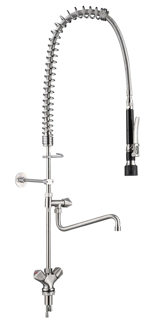 Douchette de pré-rinçage 1 trou inox AISI 304