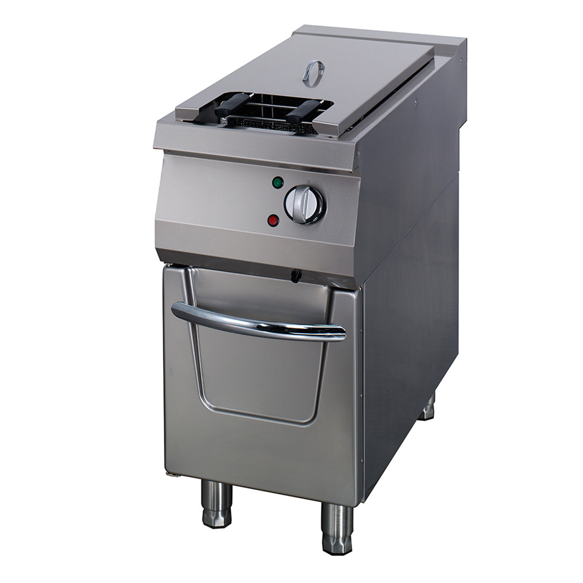 friteuse - 1 x 22 L - unité simple - profondeur 90 cm - avec robinet de vidange - électrique